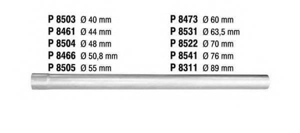FENNO P8504 Exhaust Pipe, universal